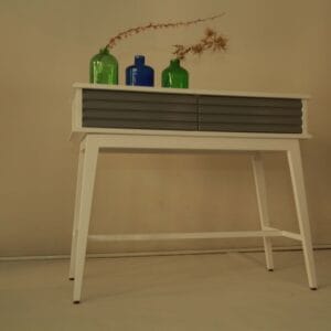 Console: White & Gray - Light & Space Saving - Modern Look — RockFort Boutique Lebanon