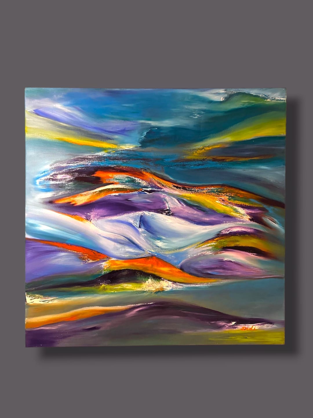 Flow – Oil Painting by Didi — RockFort Boutique Lebanon