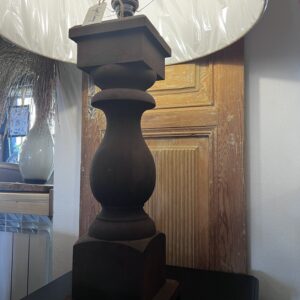 Wooden Table Lamp – Linen Shade | Light & Living