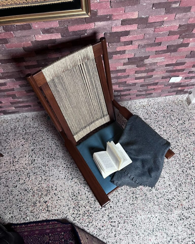 Rocking Chair - Solid Teak Wood - Seagrass Backrest - Unique Piece — RockFort Boutique Lebanon