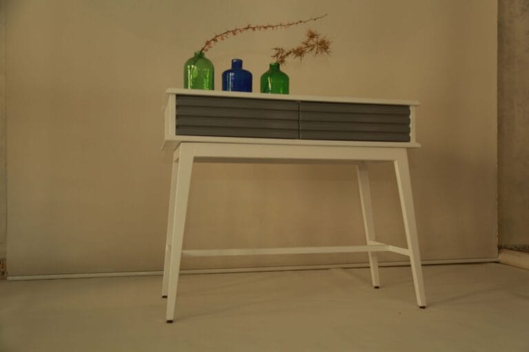 Console: White & Gray - Light & Space Saving - Modern Look — RockFort Boutique Lebanon