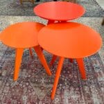 3 side tables - orange palette - 3 levels - Image 5