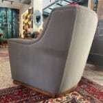 Lounge Armchair - One Seater - Fully Upholstered - Grey Color - Image 4
