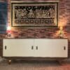 Neo-Classical Sideboard - Walnut Wood & Dirty White - Convenient Storage with a Stunning Design — RockFort Boutique Lebanon