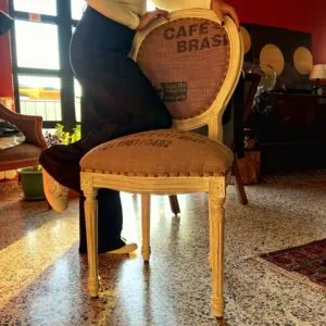 Louis XVI Side Chair - Bleached White - 1 Piece — RockFort Boutique Lebanon