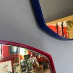 Set of 3 Colorful Modern Wall Mirrors: Yellow, Deep Blue, Dark Purple - Image 6