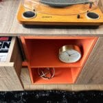 Modern Sideboard in Peach Color - 2 big drawers & 1 cabinet for Storage - Image 7