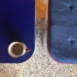 Reading Wood Box with painted top and upcycled newspaper sides - Image 3