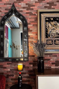 Large Marrakech Deco Wall Mirror, Steel Frame — RockFort Boutique Lebanon