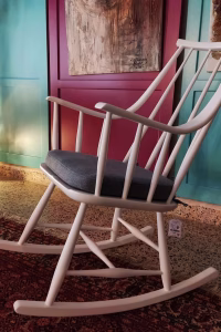 Bohemian White Beech Rocking Chair by Lena Larsson — RockFort Boutique Lebanon