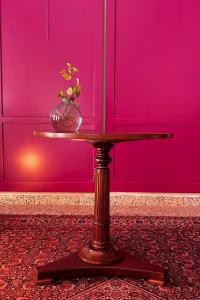 Victorian Wine Table, walnut wood and handcrafted — RockFort Boutique Lebanon
