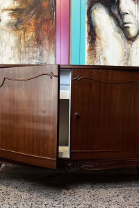 vintage retro furniture Louis XV Sideboard - Walnut Wood — RockFort Boutique Lebanon