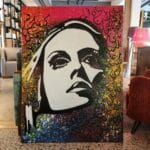 Fairuz Painting by OSCarts, Acrylic Artwork, The Iconic figure of Lebanese Art and Culture - Image 3