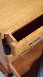 Chest of Drawers – French Oak with Black Drawers - Vintage & Refurbished - Image 4