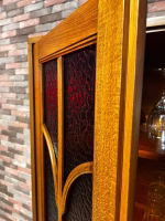 Display Drink & Bar Cabinet - Solid Walnut Wood - Image 3