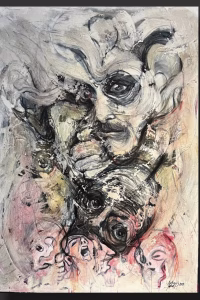 "Anger" by Anthony Khalil, a Mix Media On Canvas — RockFort Boutique Lebanon