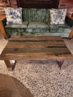 Solid Natural Wood + Chrome Legs