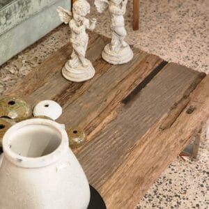 Solid Natural Wood + Chrome Legs