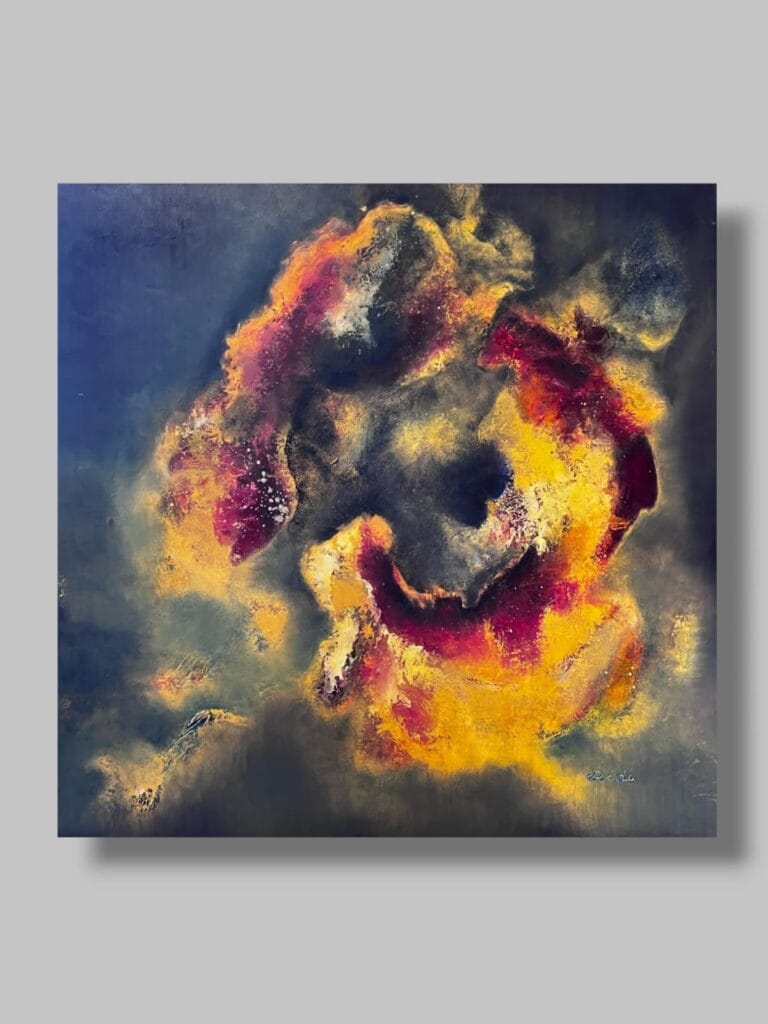 Turmoil - Abstract Oil Painting by Didi — RockFort Boutique Lebanon