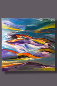 Flow – Oil Painting by Didi — RockFort Boutique Lebanon