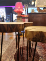 Natural Wood Accent Tables - Image 2