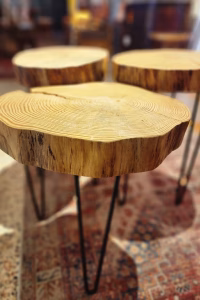 Natural Wood Accent Tables — RockFort Boutique Lebanon