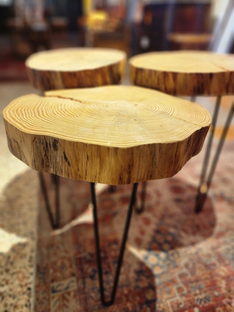 Natural Wood Accent Tables — RockFort Boutique Lebanon