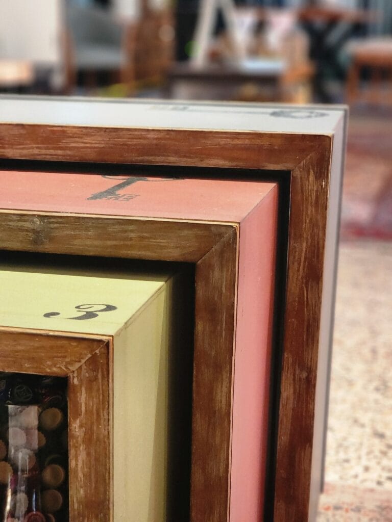 vintage retro decor and furniture Rustic Nesting Table Set of 3 — RockFort Boutique Lebanon