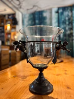 Baroque Style Glass Bowl Bronze - Image 2