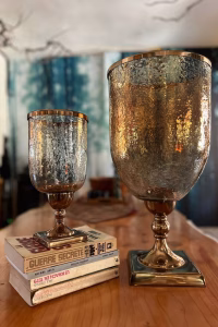 2 Hurricane Candle Holders – Bronze Finish — RockFort Boutique Lebanon