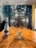 VEVA Italian Baroque Crystal Vase with Silver Ornaments — RockFort Boutique Lebanon