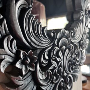 Antique Venetian Mirror – Silvered with Blue Patina