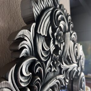 Antique Venetian Mirror – Silvered with Blue Patina