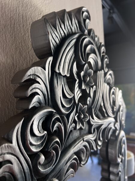 Antique Venetian Mirror – Silvered with Blue Patina