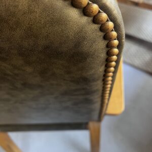 Bridge Chairs (Set of 2) – Grey Faux Leather & Oak