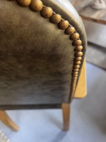 Bridge Chairs (Set of 2) – Grey Faux Leather & Oak