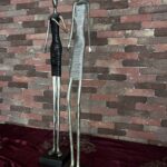 Art Nouveau Femme Sculpture – Elegant Silver Cast