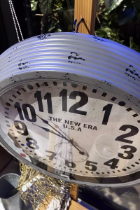 Industrial Grey Wall Clock – Vintage Home Decor