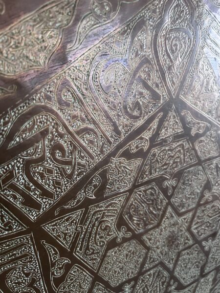 Antique Copper Tray – Authentic Middle Eastern Decor