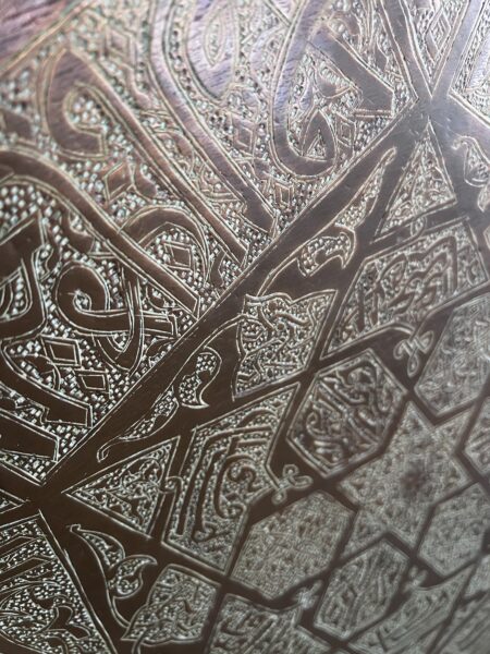 Antique Copper Tray – Authentic Middle Eastern Decor