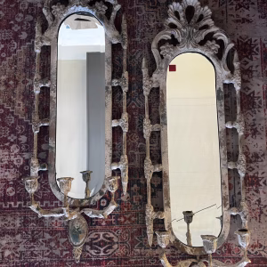 Vintage Mirror Sconces (Set of 2) – Candle Holders