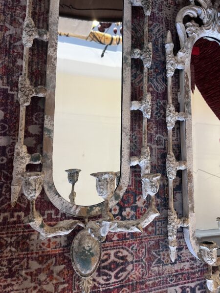 Vintage Mirror Sconces (Set of 2) – Candle Holders