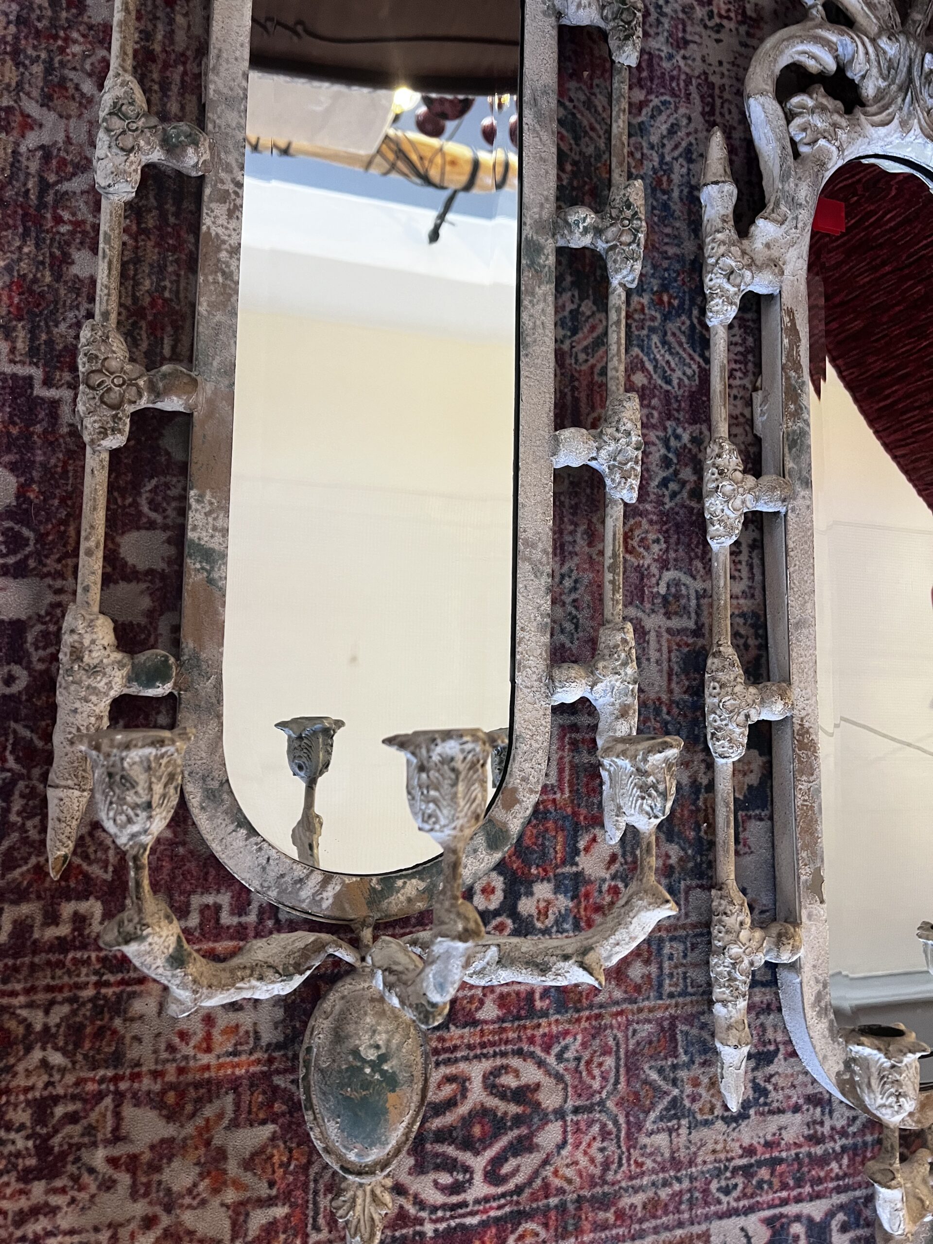 Vintage Mirror Sconces (Set of 2) – Candle Holders