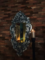 Antique Venetian Mirror – Silvered with Blue Patina