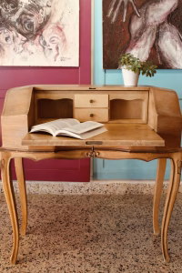 Vintage Napoleon Secretary Desk | Solid Wood Furniture | Lebanon