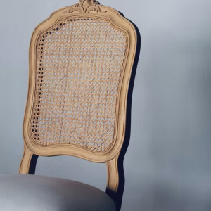 Louis XV Cane Chair – Customizable Solid Wood