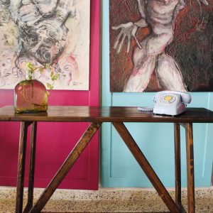 Farmhouse Console Table – Solid Firwood & Rustic Decor