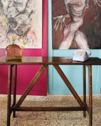 Farmhouse Console Table – Solid Firwood & Rustic Decor