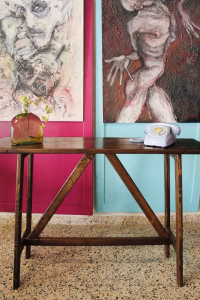 Farmhouse Console Table – Solid Firwood & Rustic Decor