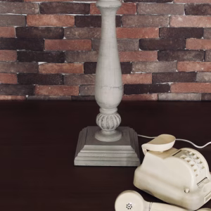 GALA SORIA Table Lamp – White Rustic | Made in France